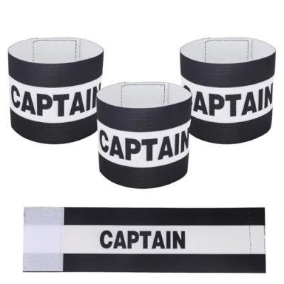 3pcs Captain Armbands Soccer, Adjustable Leader…