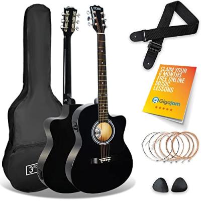 3rd Avenue Acoustic Guitar Pack - Black