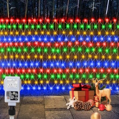 CCILAND 3x2m Christmas Net Lights Outdoor Mains…