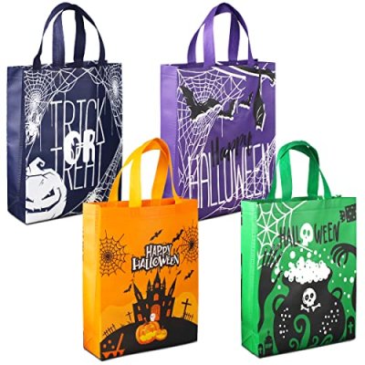 4PCS Large Halloween Trick or Treat Tote Bags, 38…
