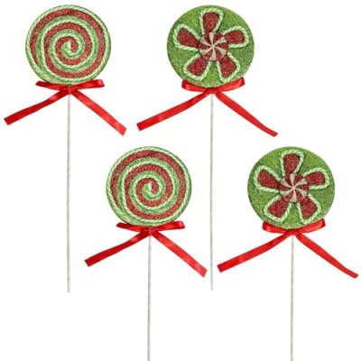 4 Pcs Giant Lollipop Christmas Tree Toppers -…