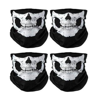 SEFIRST 4 Pcs Skull Mask, Breathable Ghostface…