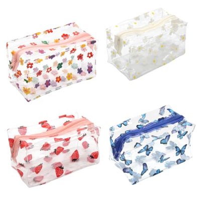 4 Pcs Clear Pencil Case for Exams, Pencil Pouch…