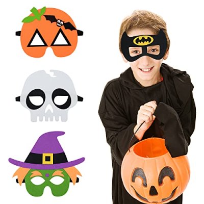 4 Pieces Halloween Masks Felt Masks Halloween…