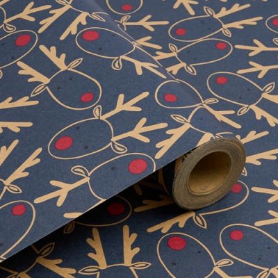 43cm X 15m Christmas Wrapping Paper Roll,…