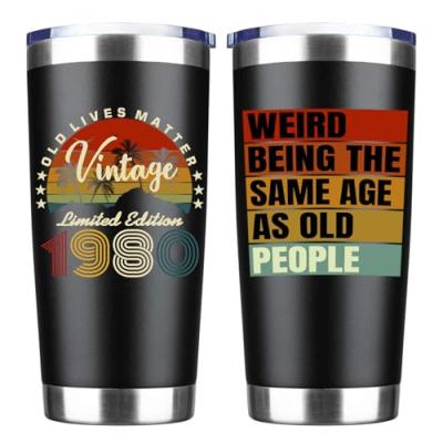 JOUWUI 45th Birthday Vintage Tumbler Gift
