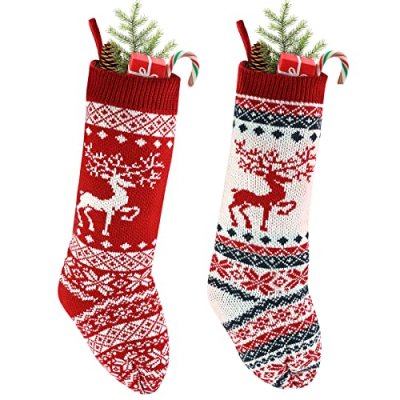 46CM Knit Christmas Stocking 18inch Reindeer…