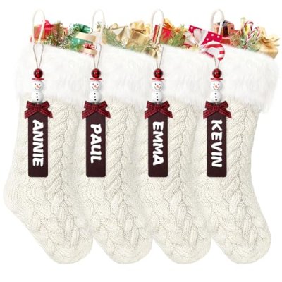 SOMYTING 4pcs Christmas Stockings 18 inch Large…