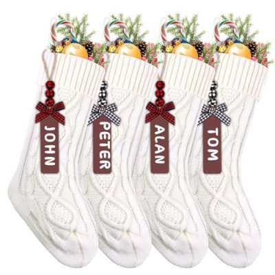 JOLCEEY 4pcs Christmas Stockings, 18 Inch Large…