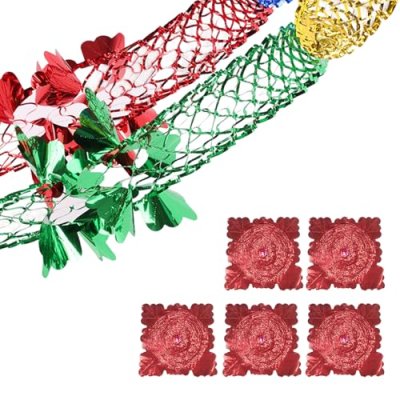 5 Pcs Christmas Ceiling Decorations, Foil…