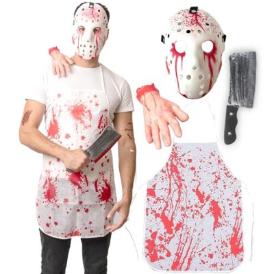 6 pcs Serial Killer Costume - Halloween Costumes…