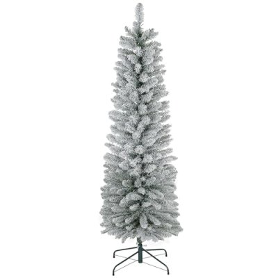 HOMCOM 6ft Snow Flocked Christmas Tree