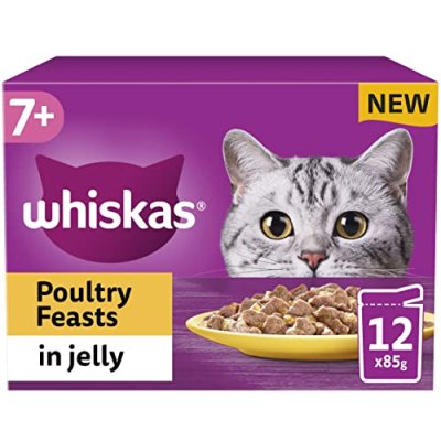 WHISKAS - 7+ Senior Wet Cat Food Pouches - 12 x…
