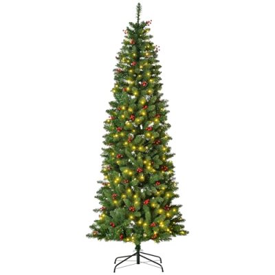 HOMCOM 7FT Prelit Christmas Tree