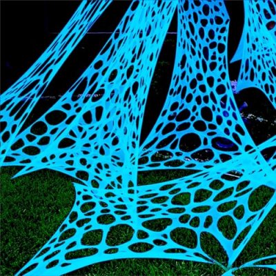 700 Sqft Glow-in-The-Dark Giant Spider Web…