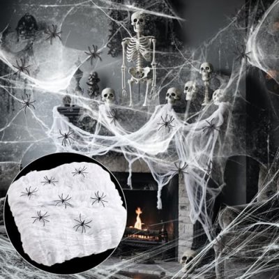 900 Square Feet Halloween Spider Web Decorations…