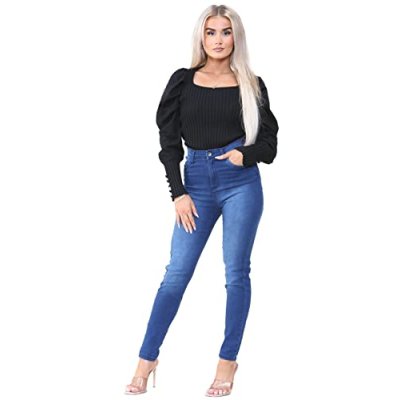 989Zé ENZO Womens Jeans Skinny Stretch Jean High…