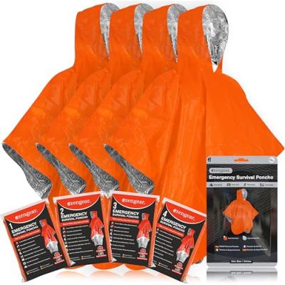 aZengear Survival Poncho with Mylar Coating