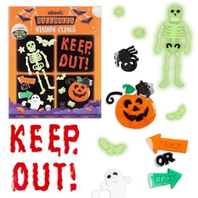 abeec Halloween Window Clings – Glow in The Dark…