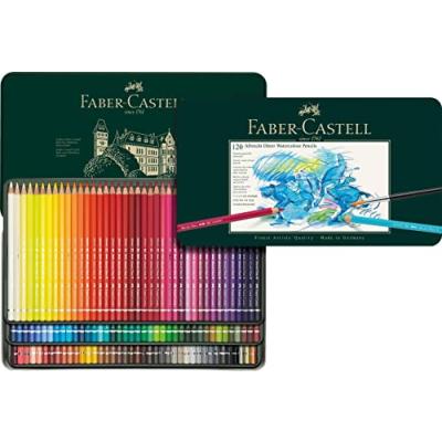 Faber-Castell Watercolour Pencil Tin, 120 Pieces