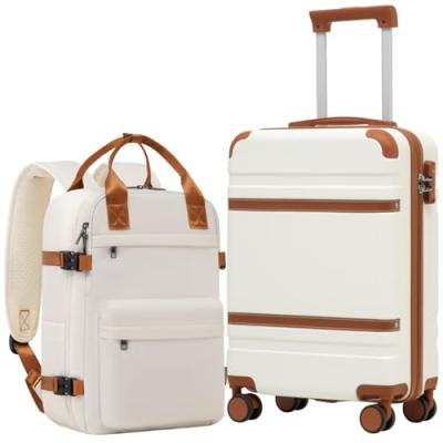 COOLIFE Cabin Suitcase and Backpack Set