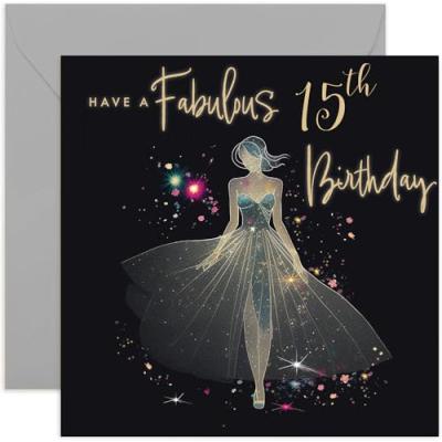 Fabulous 15th Birthday Card for Her