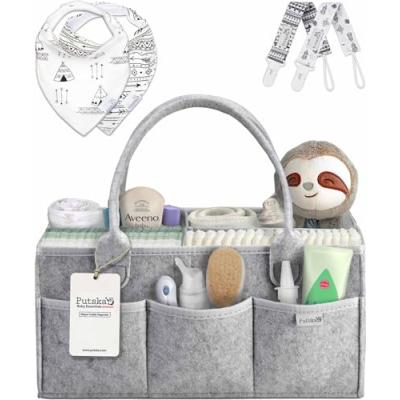 PUTSKA Baby Nappy Caddy Organizer Set