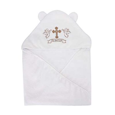 LACOFIA Baby Christening Hooded Towel