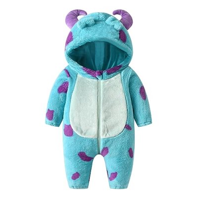 Baby Fleece Animal Jumpsuit