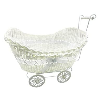 SAFRI® Baby Pram Hamper Wicker Basket