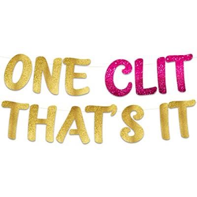 Bachelor Party Glitter Banner