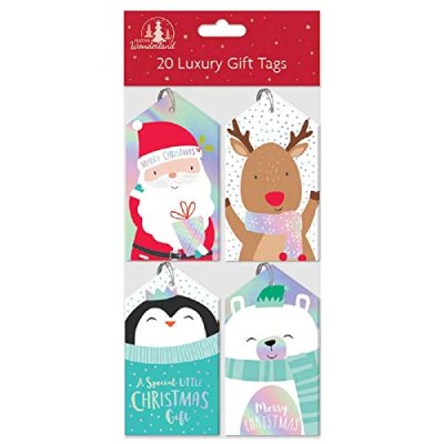 Pack of 20 Luxury Kids Tags Xmas Festive Present…