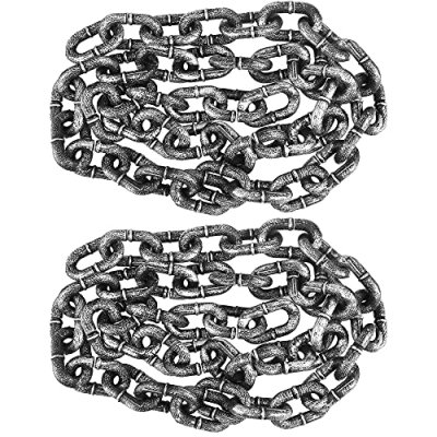 Haconba 2 Pack 6 Feet Halloween Chains Plastic…