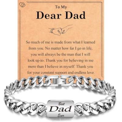 EYQV Dad Engraved Bracelet