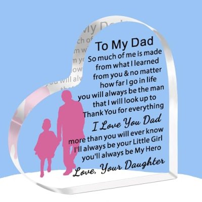 JETTOP Dad's Acrylic Plaque