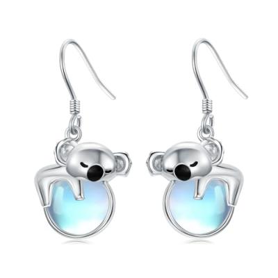 Vadmans Cat/Koala Silver Earrings