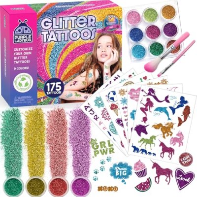 Ladybug Glitter Tattoos for Kids