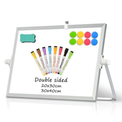 DOLLAR BOSS Magnetic Desktop Whiteboard 20x30cm…
