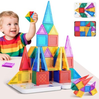 Magnetic Building Tiles Set