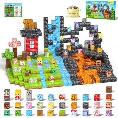 AYIQUTY Magnetic Building Blocks 208PCS Cube Set