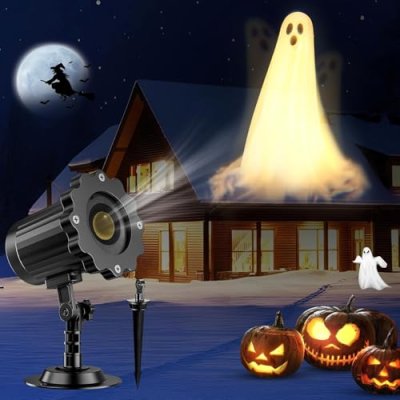 Nagudenfo Halloween Projector Lights 3D Dynamic…