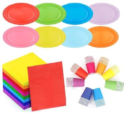 Rainbow Party Tableware Set