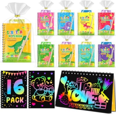 LIKYMO Rainbow Scratch Notebooks