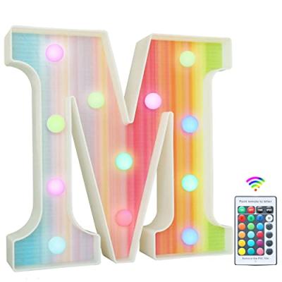 Rainbow LED Alphabet Sign