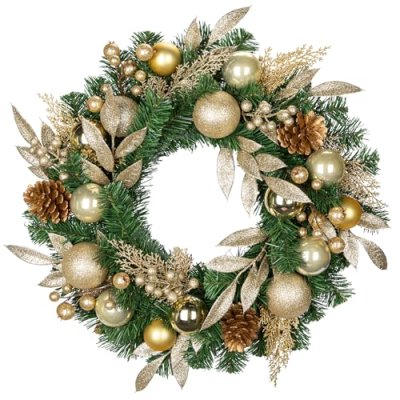 Oairse 24 inch Christmas Wreath for Front Door,…