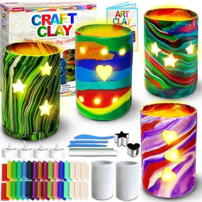 Make Your Own Clay Luminaries - Arts and Crafts…