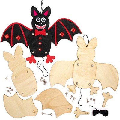 Baker Ross Bat Wooden Puppet Craft Kit