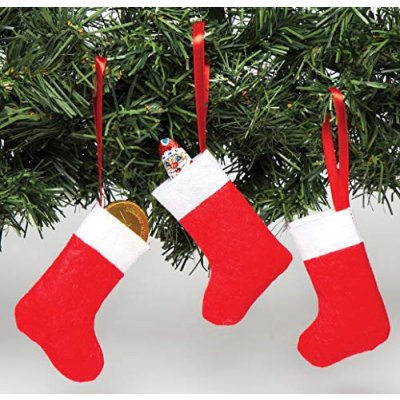 Baker Ross Mini Felt Christmas Stockings (Pack of…