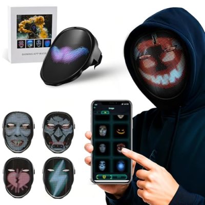 Pakuyi LED Halloween Mask