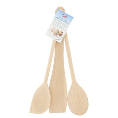 Tala Set of 3 Wooden Cooking Utensils - Wooden…
